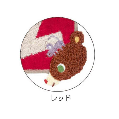 Nissen Shoko Kazukuma Patch Towel Chief Red 1 Piece