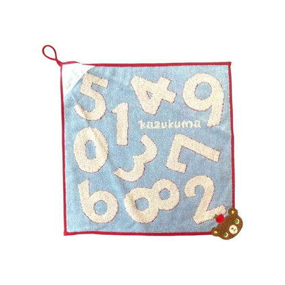Nissen Shoko Kazukuma Patch Loop Wash Towel Blue 1 Piece