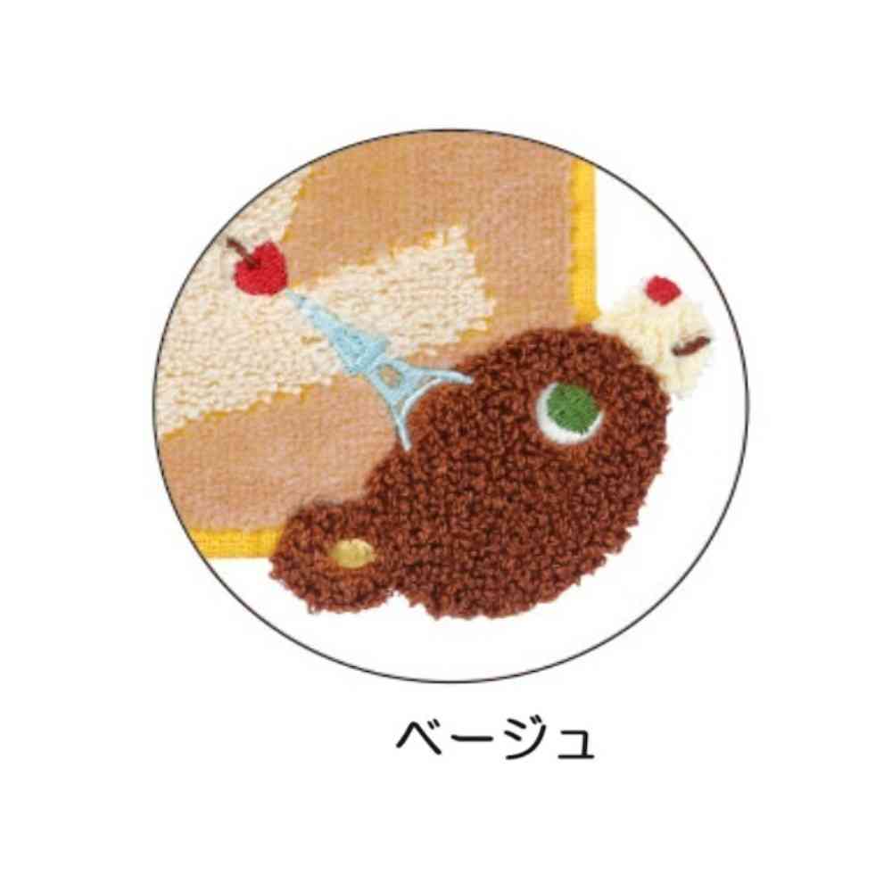 Nissen Shoko Kazukuma Patch Loop Wash Towel Beige 1 Piece
