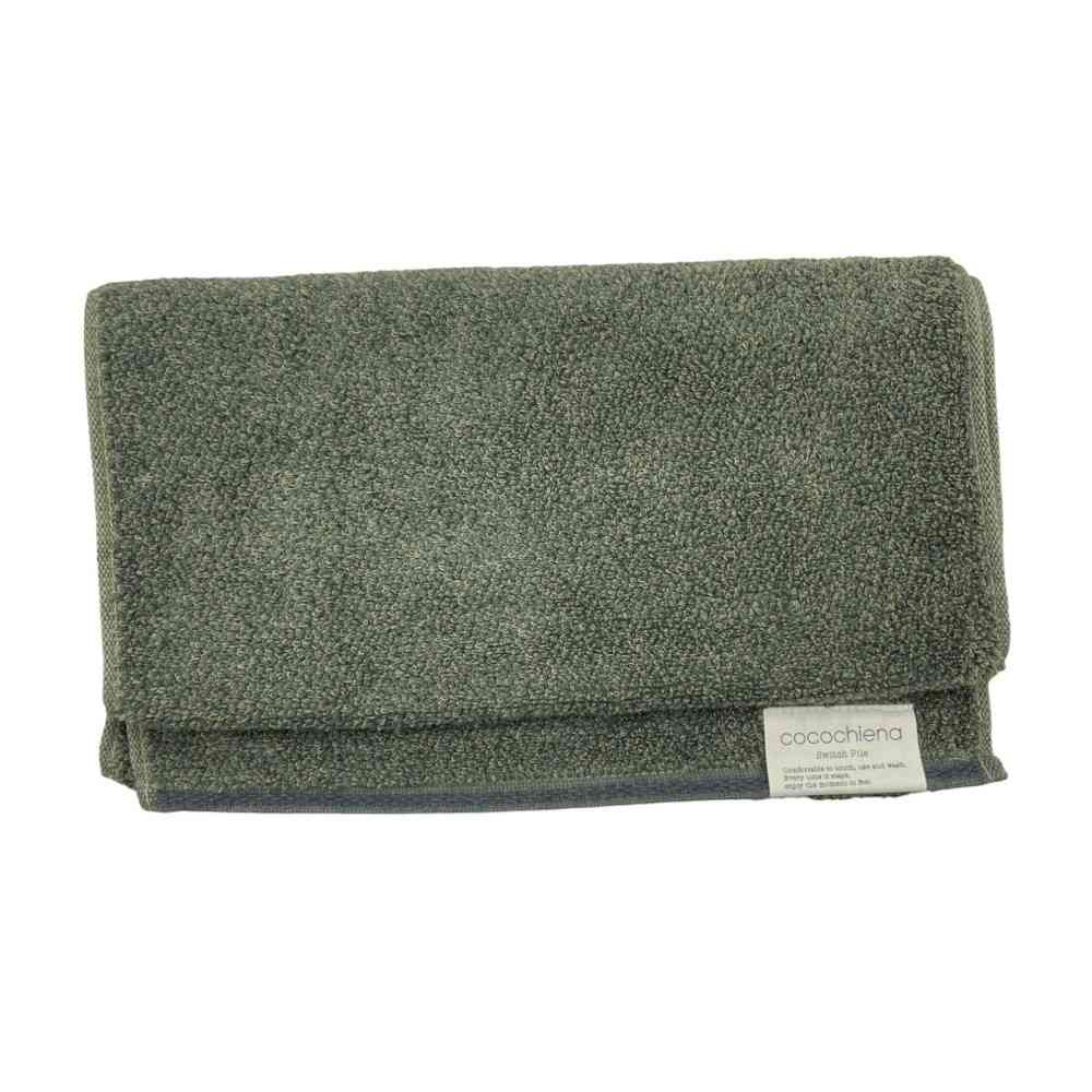 Nissen Shoko Cocochiena2 Bath Towel Dark Green 1 Piece