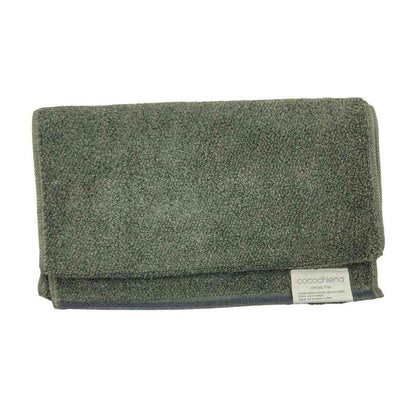 Nissen Shoko Cocochiena2 Bath Towel Dark Green 1 Piece