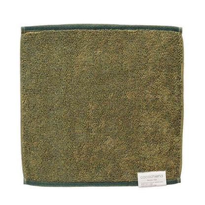 Nissen Shoko Cocochiena2 Wash Towel Dark Green 1 Piece