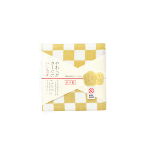 Nissen Shoko Japanese Style Ichimatsu Handkerchief (1 piece)