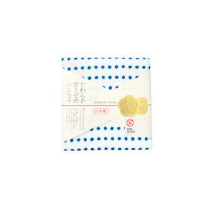 Nissen Shoko Japanese Style Mameshibori Handkerchief 1 Piece
