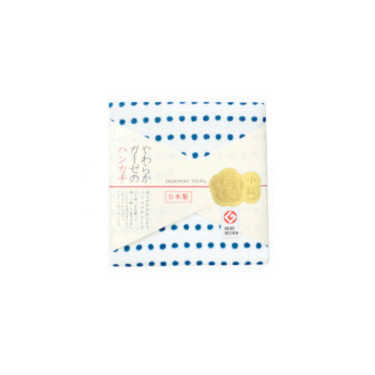 Nissen Shoko Japanese Style Mameshibori Handkerchief 1 Piece