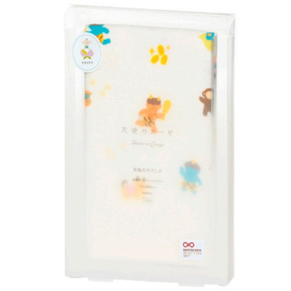 Nissen Shoko Angel Gauze Ohana Towel (Peach Boy) - Packaged Face Towel (1 Piece)