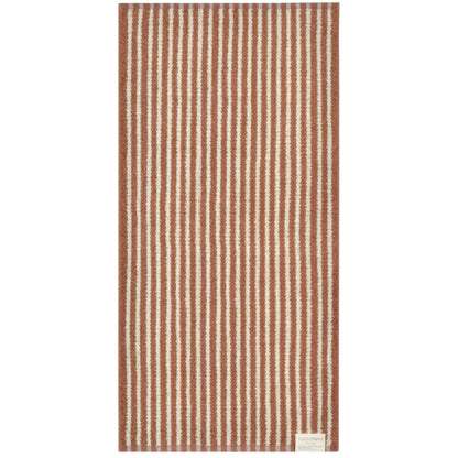 Nissen Shoko Cocochiena Line Bath Towel Brown 1 Piece