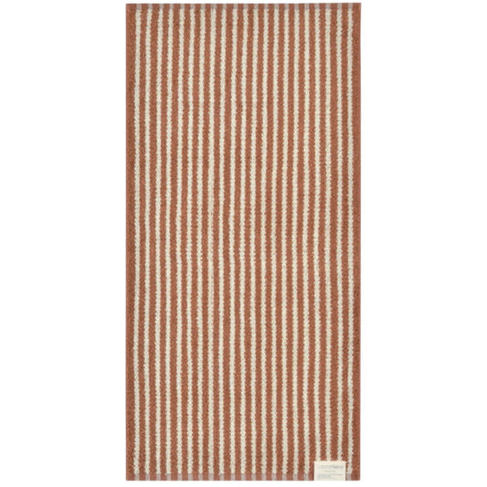 Nissen Shoko Cocochiena Line Bath Towel Brown 1 Piece