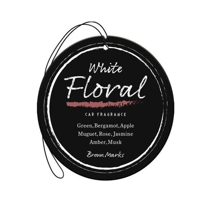 Haruoka-do CARALL Brown Marks Craft Plate 3-Pack White Floral 3566 9.3g x 3