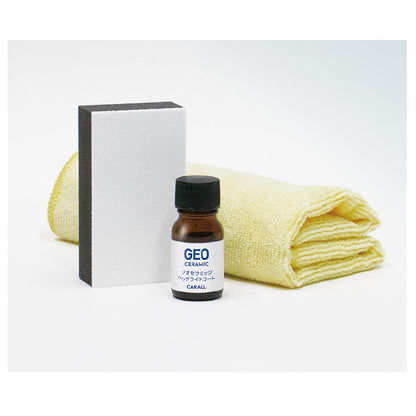 Harukado Geoceramic Headlight Coat Cleaner Pad 1pc / Coating Agent 10ml