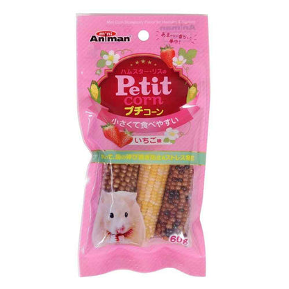 Mini Animan Hamster & Squirrel Mini Corn Strawberry Flavor 60g