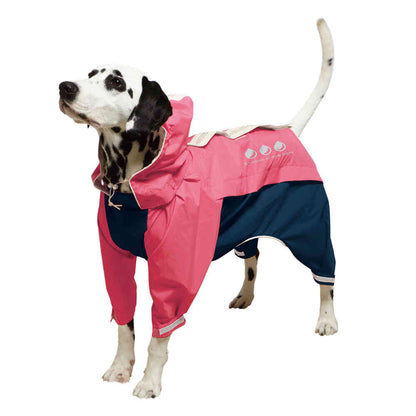 Sporty Rainwear Urban Style Size 7 Pink x Navy