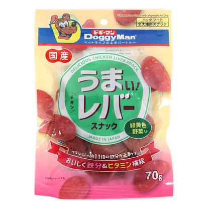 Doggy Man Delicious Liver Snack with Yellow-Green Vegetables 70g