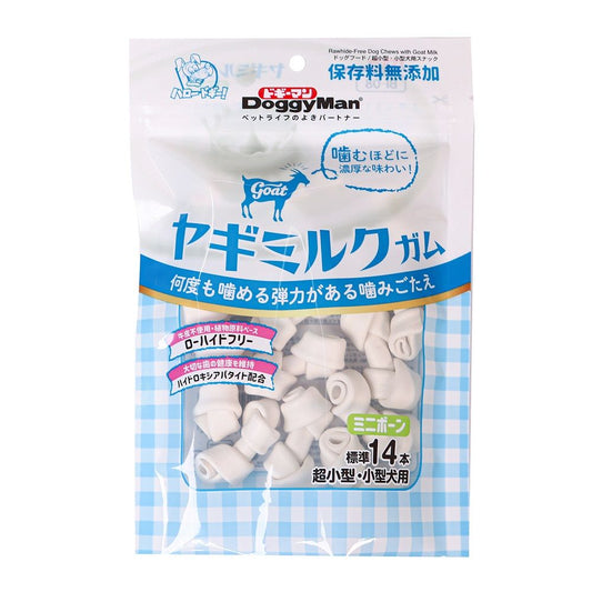 Dogyman Goat Milk Gum Mini Bone 140g (Standard 14 pieces)