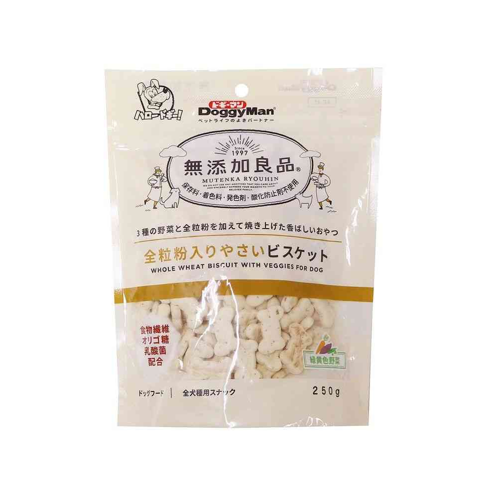 Doggy Man Additive-Free Goodness Whole Wheat Vegetable Biscuits 250g