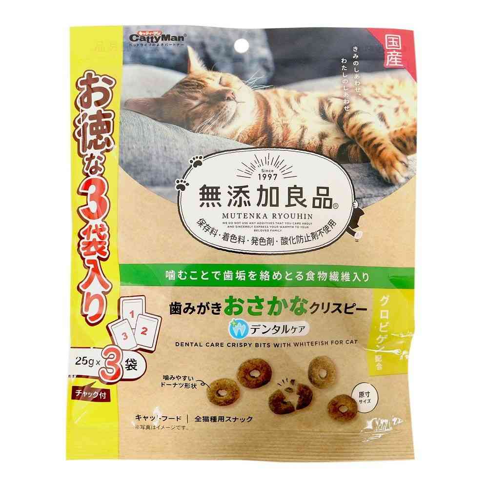 Catty Man Additive-Free Good Quality Dental Fish Crispy 25g x 3 Bags