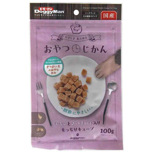 Dogyman Snack Time Chicken and Sweet Potato Cubes 100g