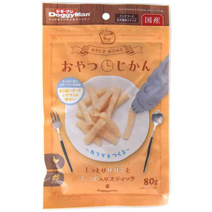 Dogyman Snack Time Moist Chicken Breast and Cheese Sticks 80g