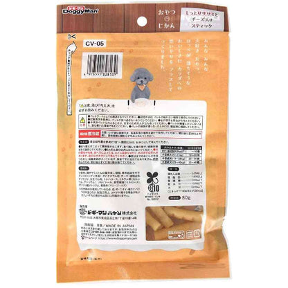 Dogyman Snack Time Moist Chicken Breast and Cheese Sticks 80g