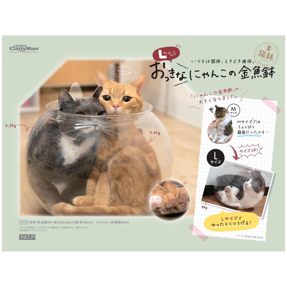 Large Cat Goldfish Bowl Bed