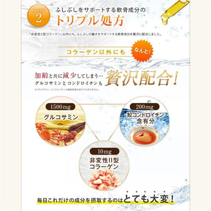 Fine Non-Denatured Type II Collagen UC-II 250 Capsules