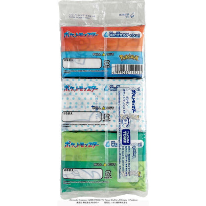 Hayashi Trading Pokémon Flushable Pocket Tissues 6 Pack