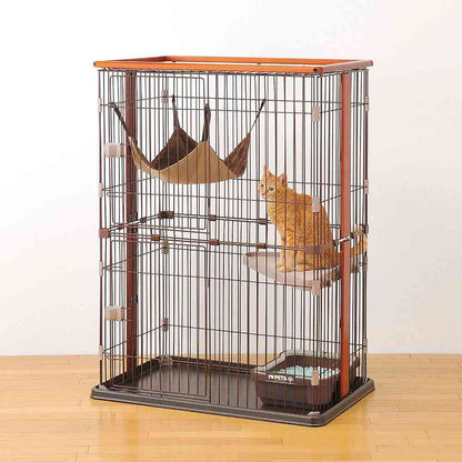 Wooden One Circle Cat 2-Tier Type