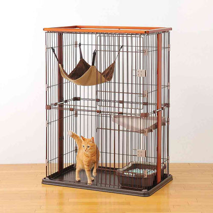 Wooden One Circle Cat 2-Tier Type