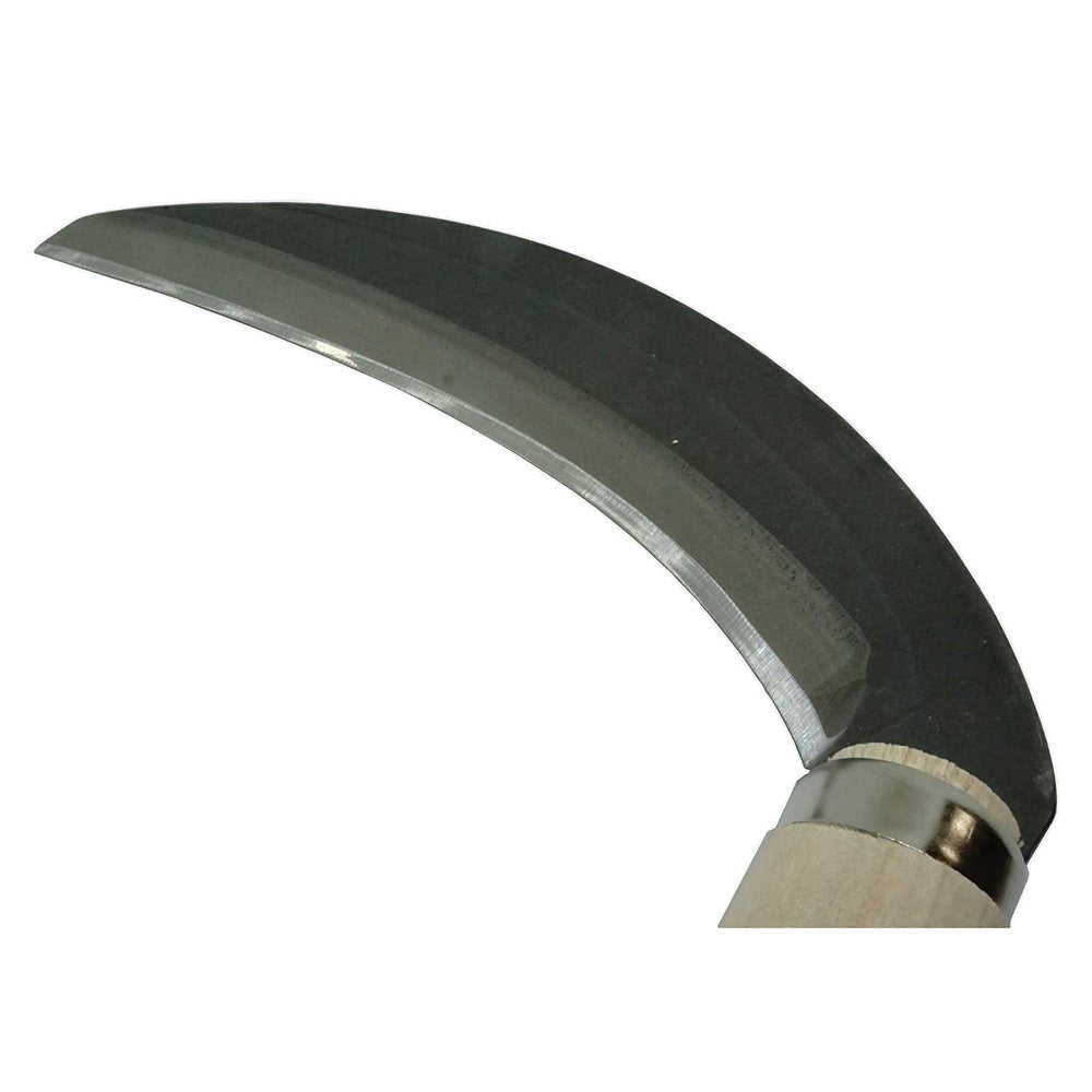 Steel-Backed Stainless Single-Edged Medium Thick Sickle 180MM