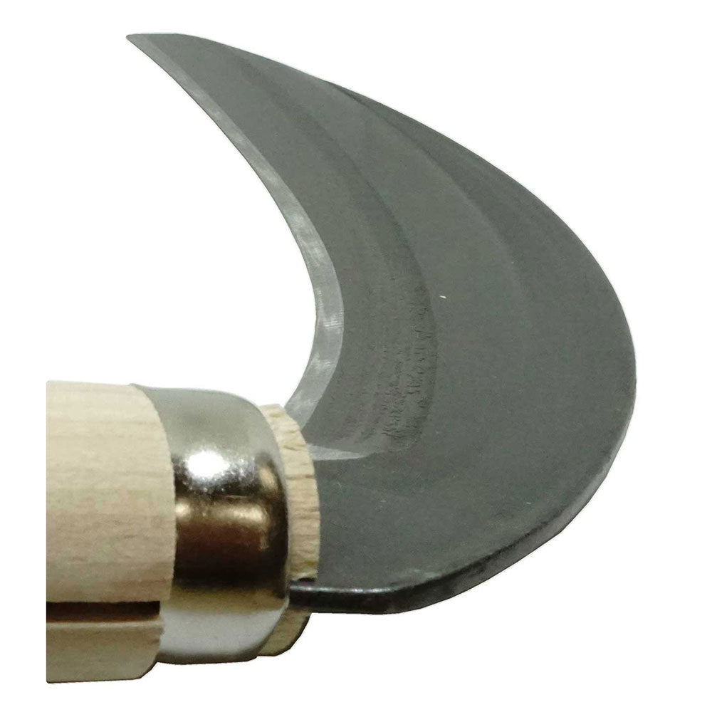 Steel-Backed Stainless Single-Edged Medium Thick Sickle 180MM