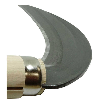 Steel-Backed Stainless Single-Edged Medium Thick Sickle 180MM