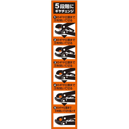 Ratchet Switchable Large Branch Cutter SGFL-5RC