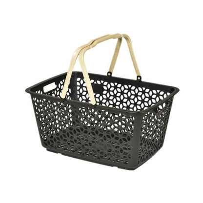 Himalaya Chemical Industry Handle Stackable Basket Black