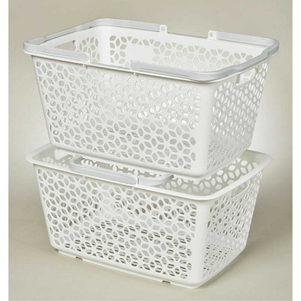 Himalaya Chemical Handle Stackable Basket White