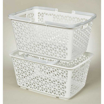 Himalaya Chemical Handle Stackable Basket White