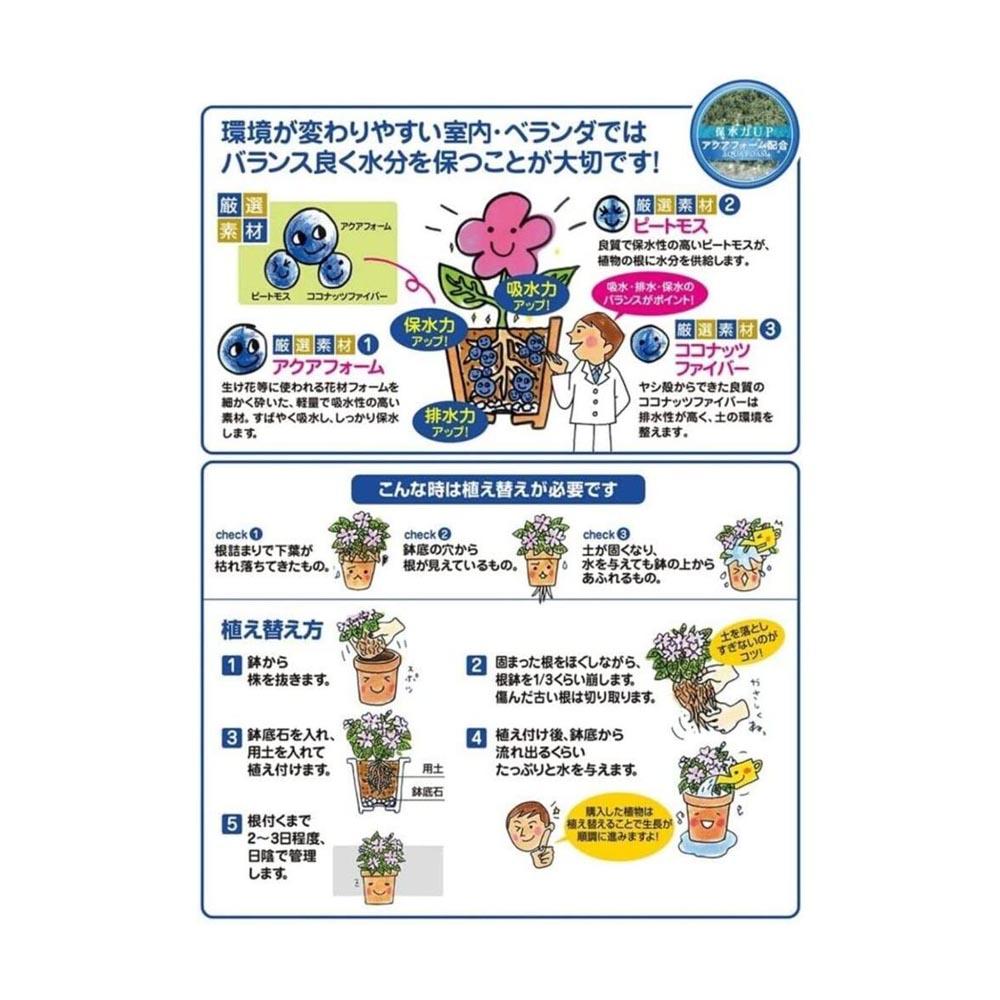 Hanagokoro Indoor Balcony Gardening Soil 2L