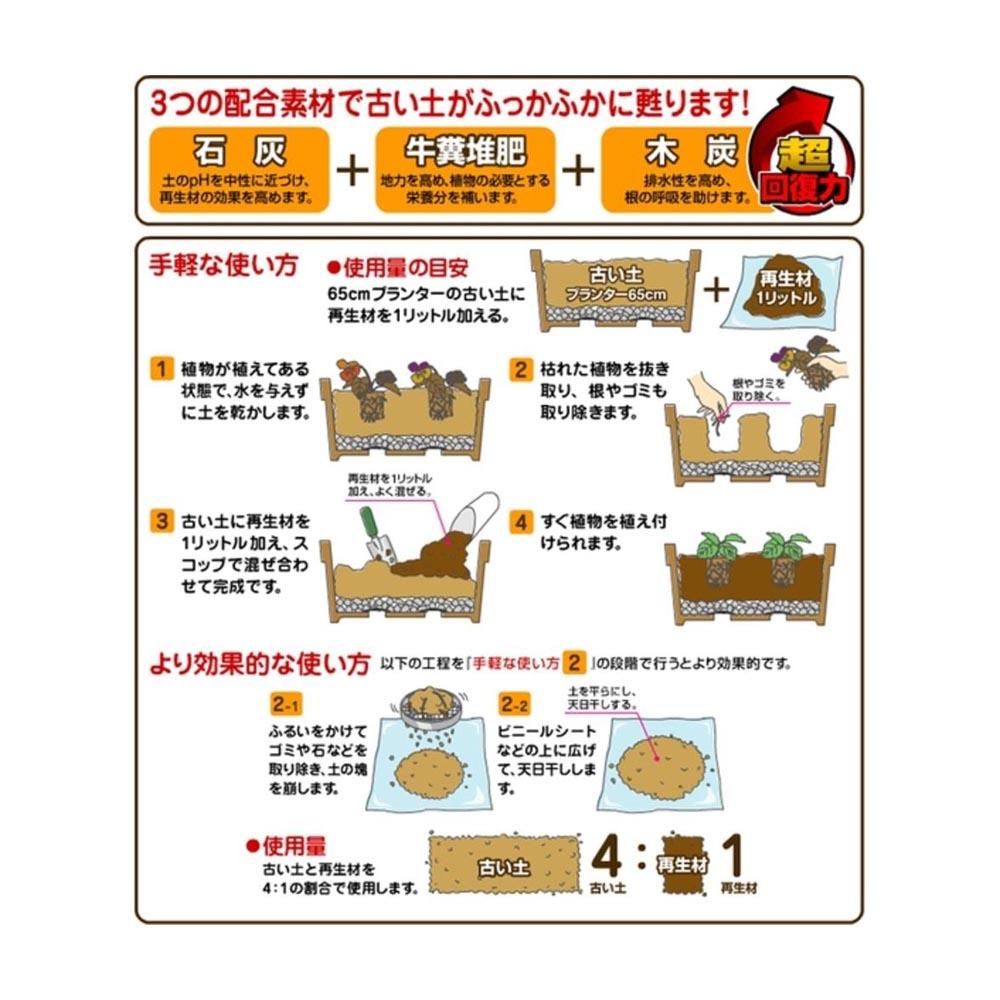 Hanagokoro Old Soil Recycling Material 10L