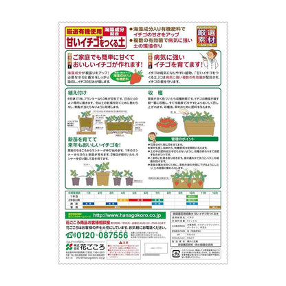 Hanagokoro Sweet Strawberry Soil 5L