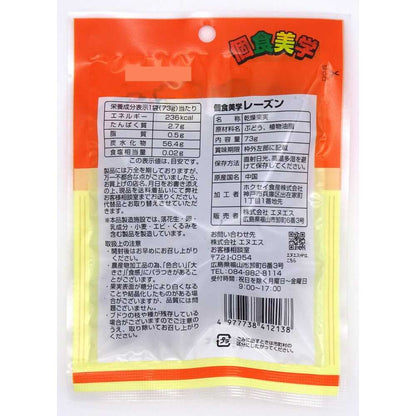 NS Individual Snack Aesthetics Raisins 73g