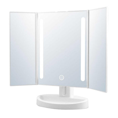 Yamamura LED Light Three-Sided Makeup Mirror
