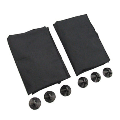 Tsuchiya Yack Comfortable Easy Curtain 2 Black LS134