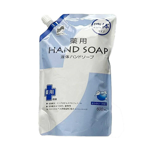 [Quasi-drug] SUN STYLE Medicated Liquid Hand Soap Refill White Soap Fragrance 600ml