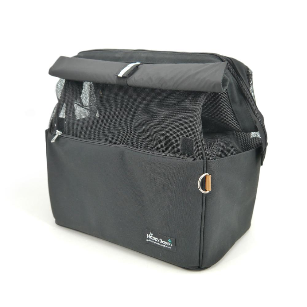 HappyDays Sustainable Pet Backpack Carrier Black