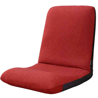 Japanese-made Waist Comfort Floor Chair Waraku Chair M Task Red