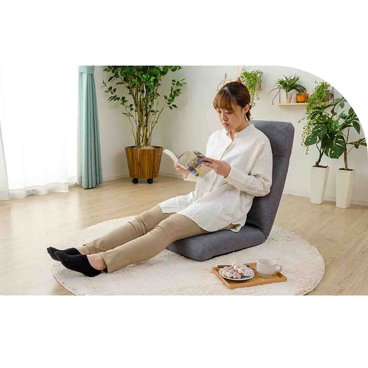 Made in Japan Low Resilience Reclining Floor Chair - Dalian Beige