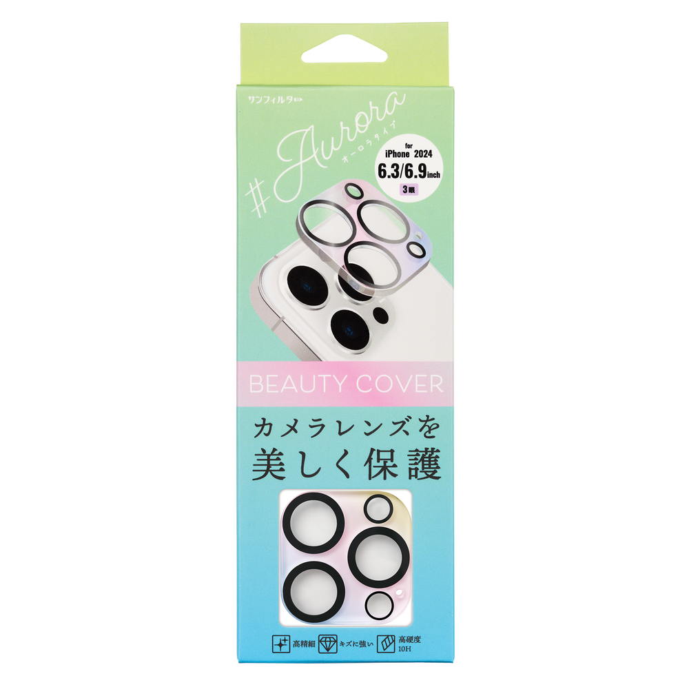 Sankrest iPhone 16 Pro/16 Pro Max Lens Guard Aurora i38RPBC02