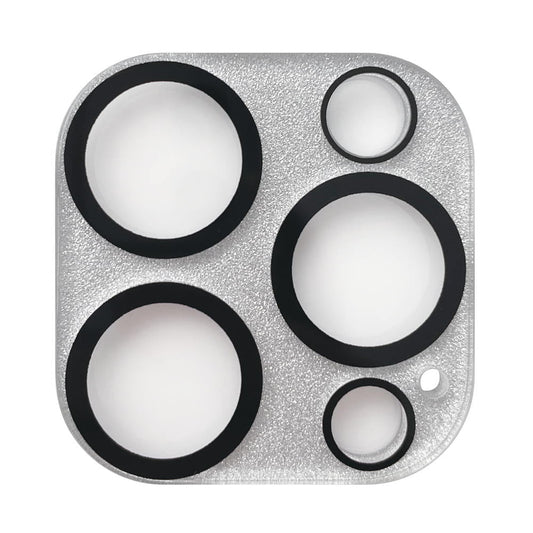 Sankcrest iPhone 16 Pro/16 ProMax Lens Guard Glitter Silver i38RPBC03