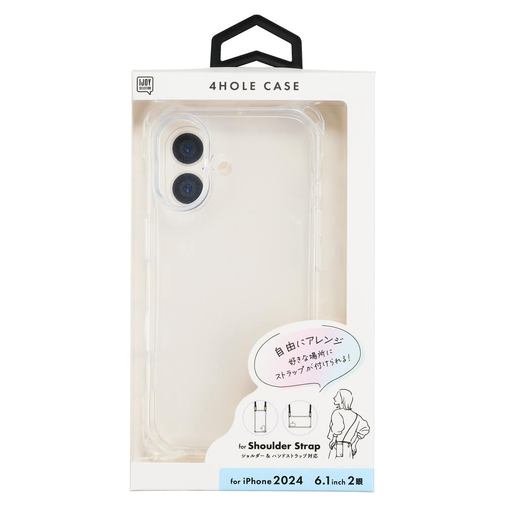 Sankrest iPhone 16 4-Hole Case Clear i38FiJS01