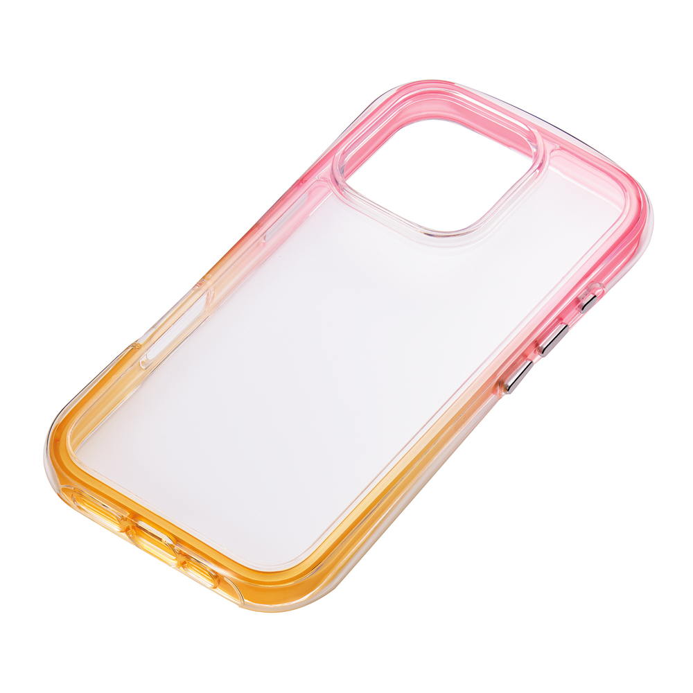 Sankcrest iPhone 16 Pro AIR SHOCK MAX Case Pink x Yellow i38RiJA02