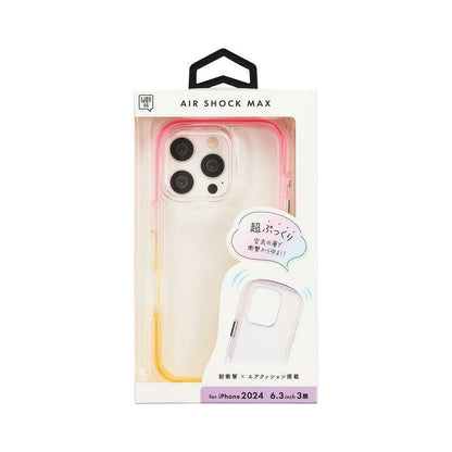 Sankcrest iPhone 16 Pro AIR SHOCK MAX Case Pink x Yellow i38RiJA02